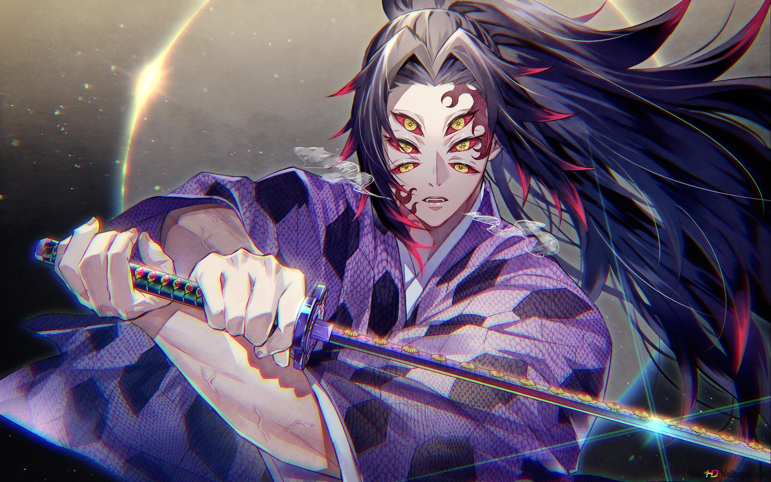 2560x1600 Demon slayer: kimetsu no yaiba kokushibo 2K wallpaper download