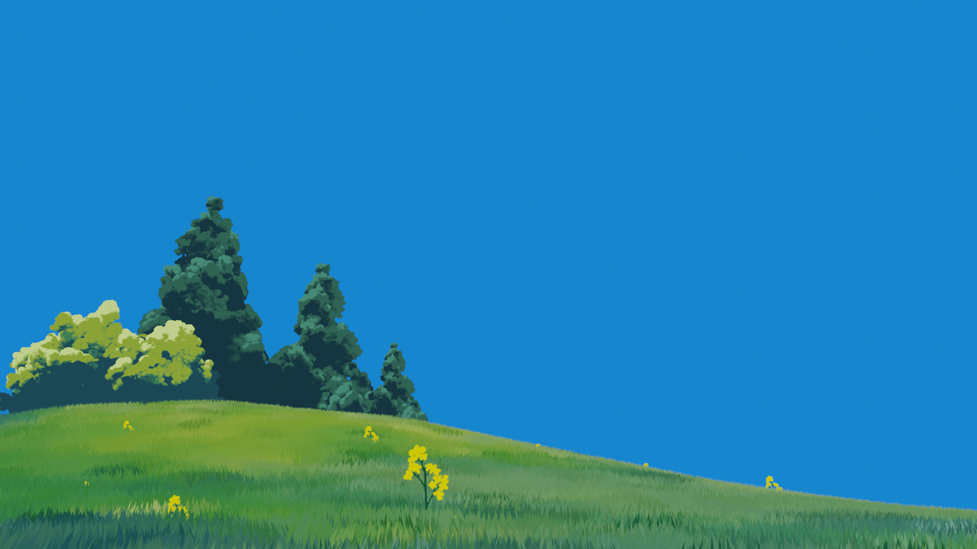 1920x1080 Ghibli Landscape Wallpaper