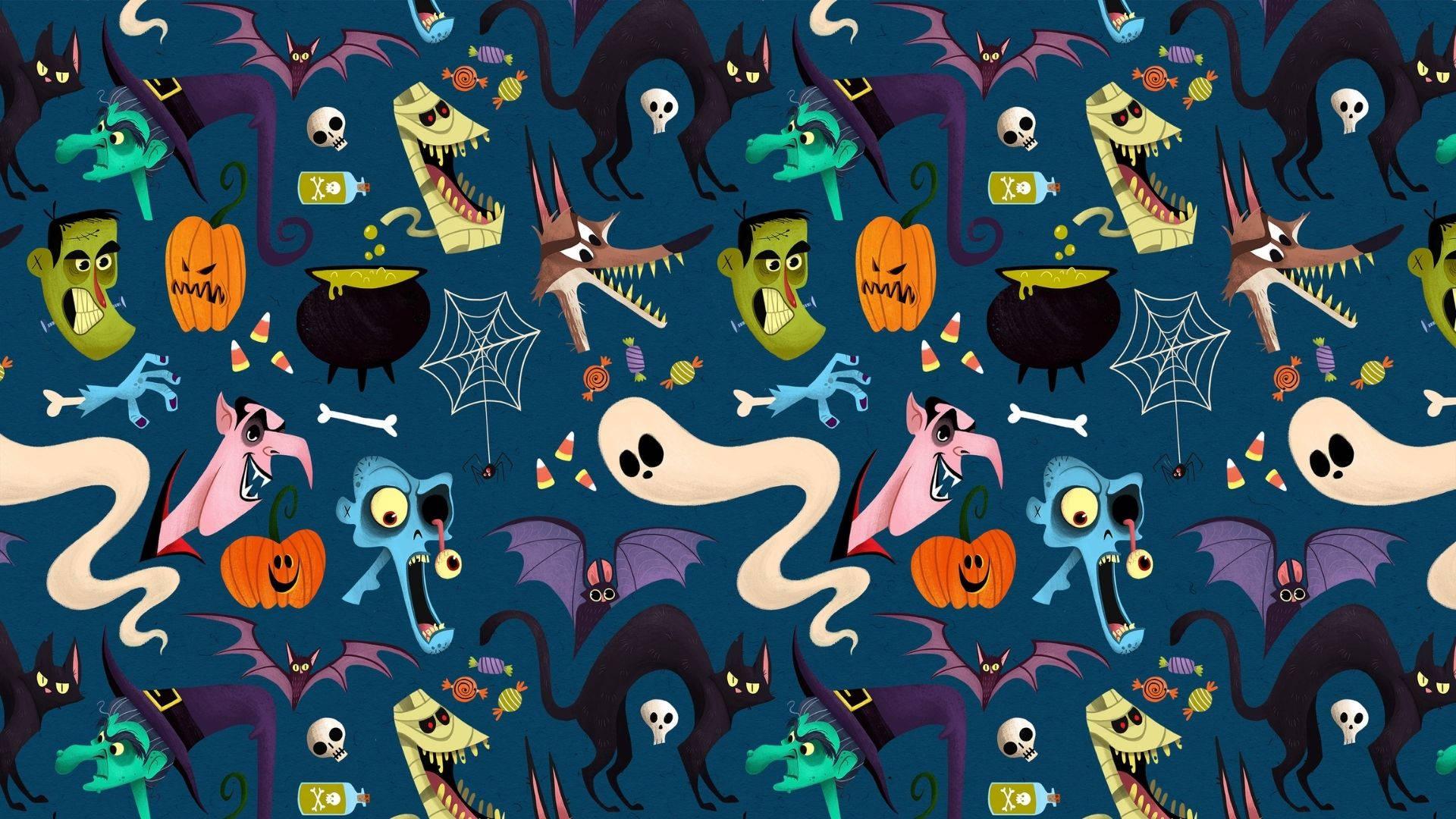 1920x1080 Free Cartoon Halloween Wallpaper Downloads, Cartoon Halloween Wallpaper for FREE