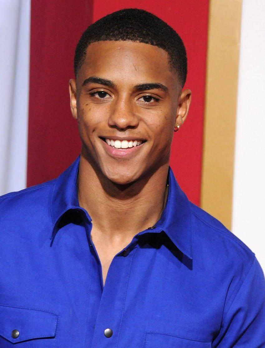 850x1116 Download Handsome Black Man Blue Polo Wallpaper