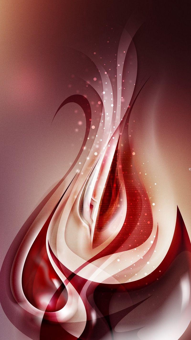 800x1420 Download wallpaper 800x1420 pattern, leaf, flower, glitter, lines