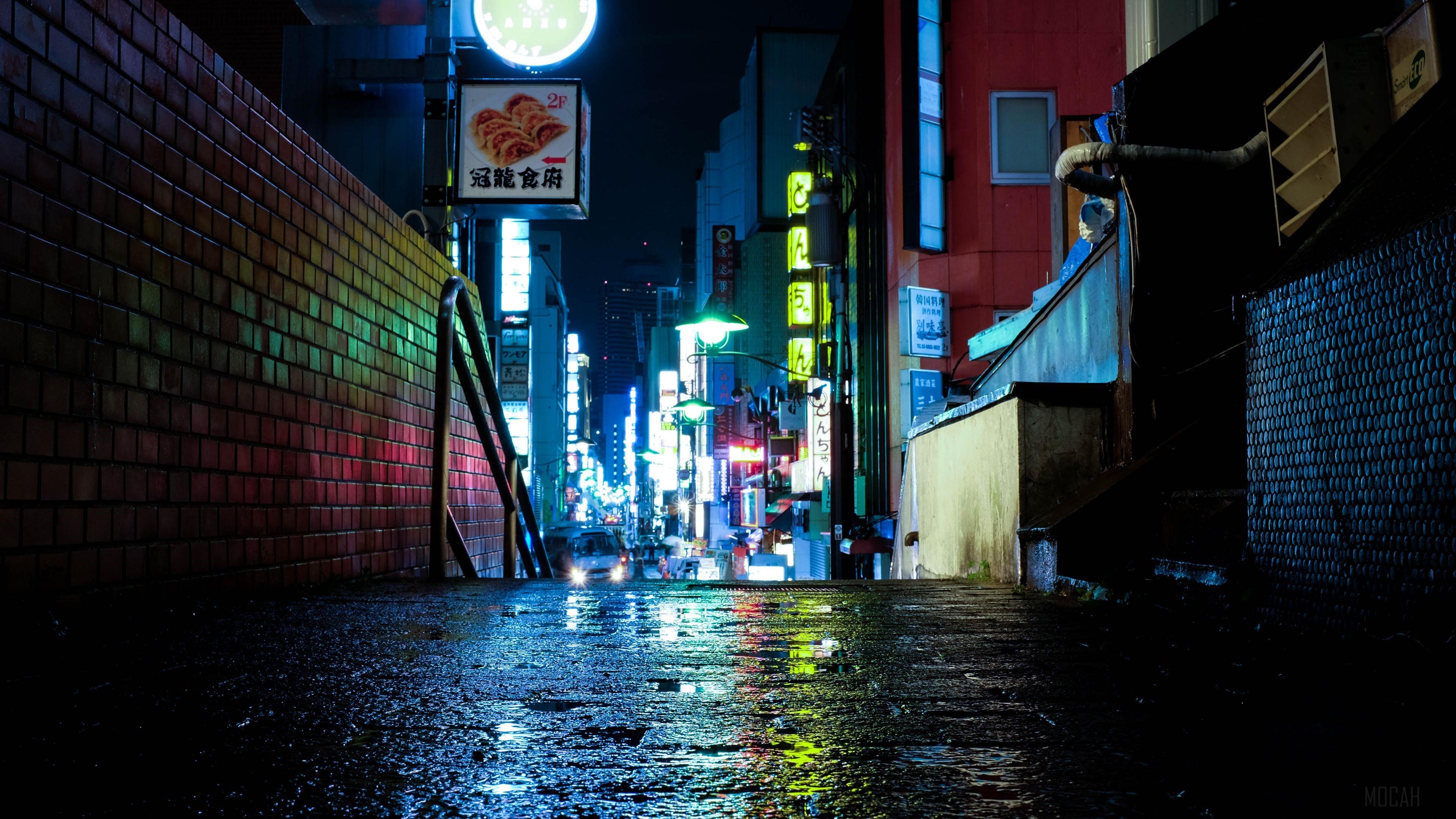 3840x2160 Japan Tokyo Urban Lights Neon 4k Gallery HD Wallpaper