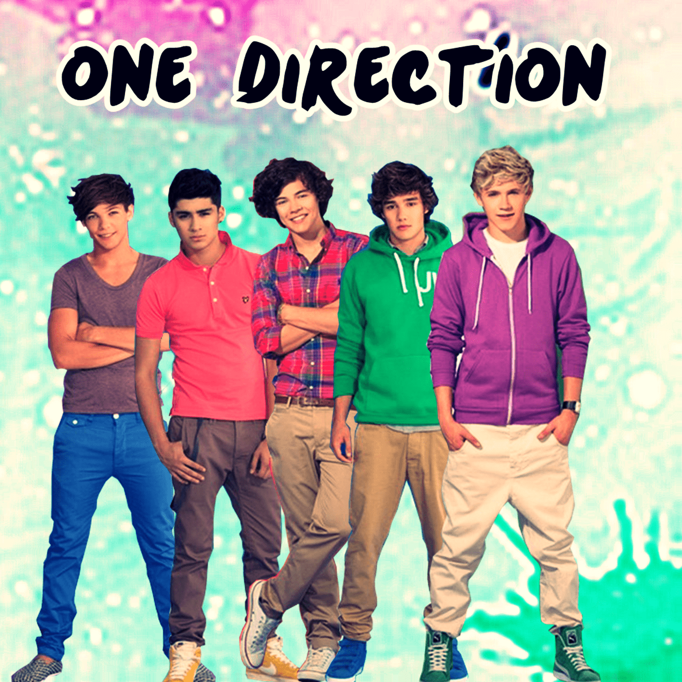 1375x1375 One Direction Wallpaper