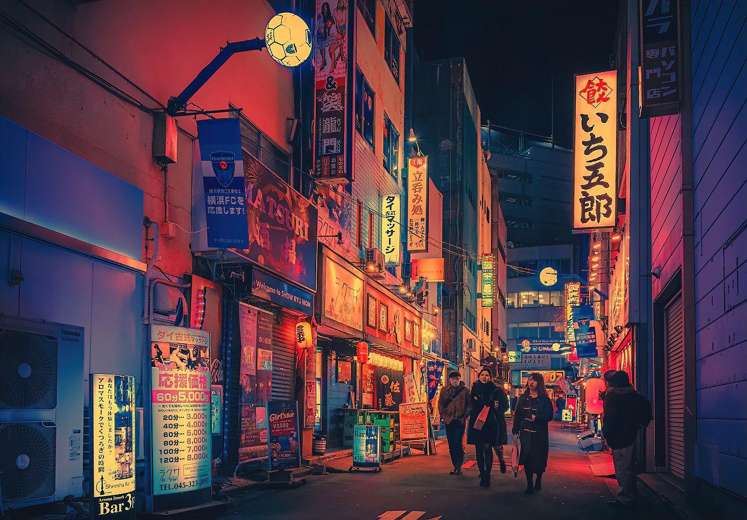 Tokyo Neon Lights Wallpapers - Top Free Tokyo Neon Lights Backgrounds ...