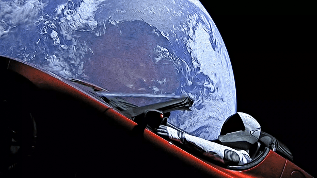 1248x702 Shortly after SpaceX launch, Reddit has wallpaper of Starman in Tesla