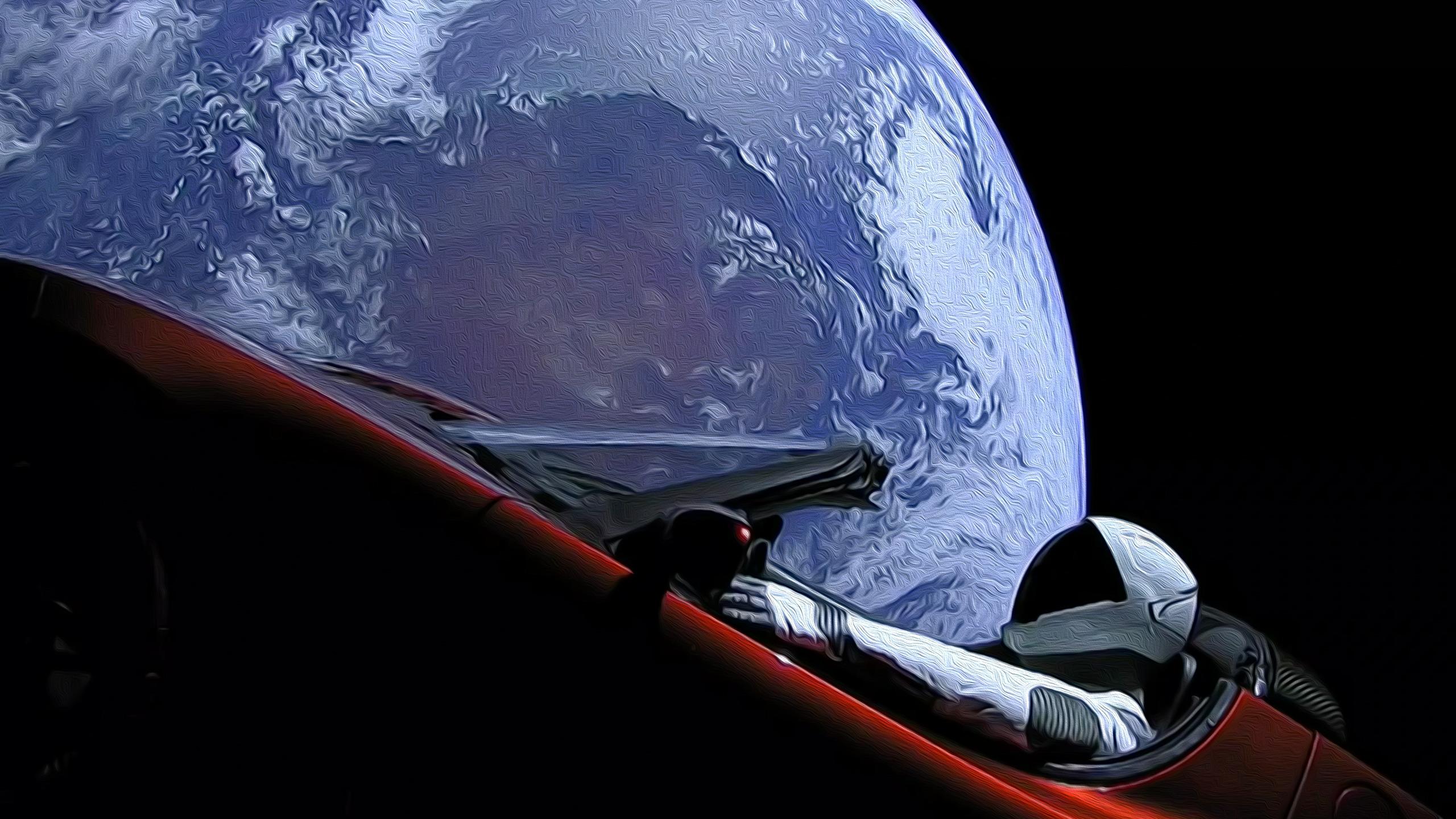 2560x1440 David Bowie, Space, Starman, Stars 4k Gallery HD Wallpaper