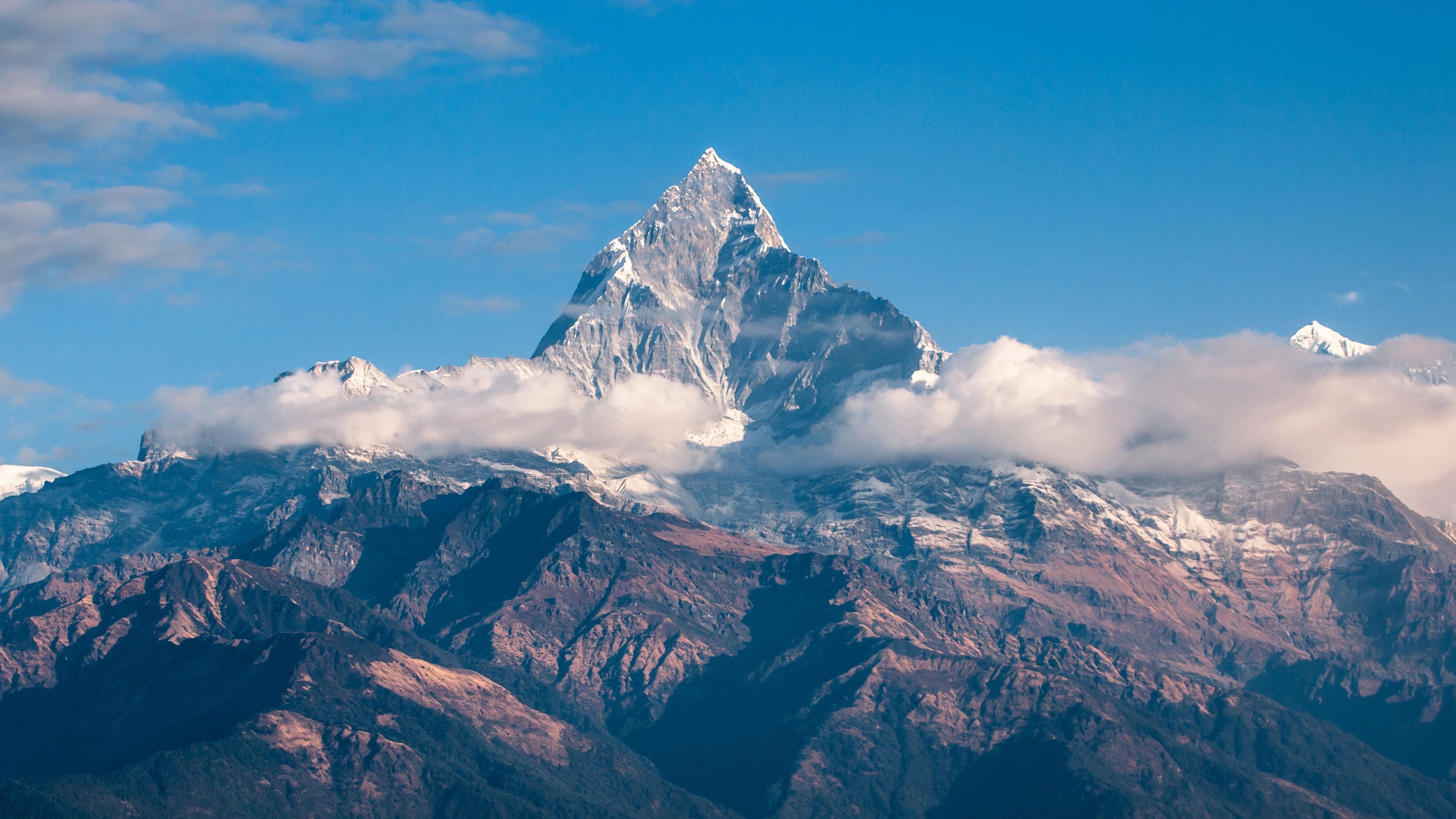 4480x2520 Himalayas Wallpaper 4K, Mountain Peak, Clouds, Nature