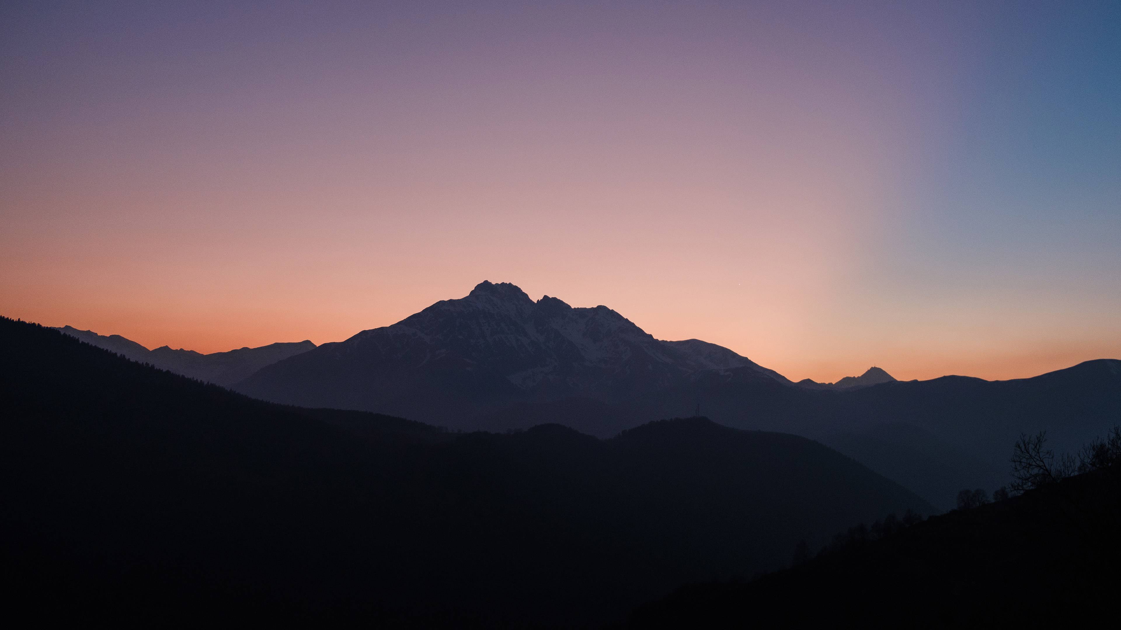 3840x2160 Nice Sunset Over Mountains 4k, HD Nature, 4k Wallpaper, Image, Background, Photo and Picture