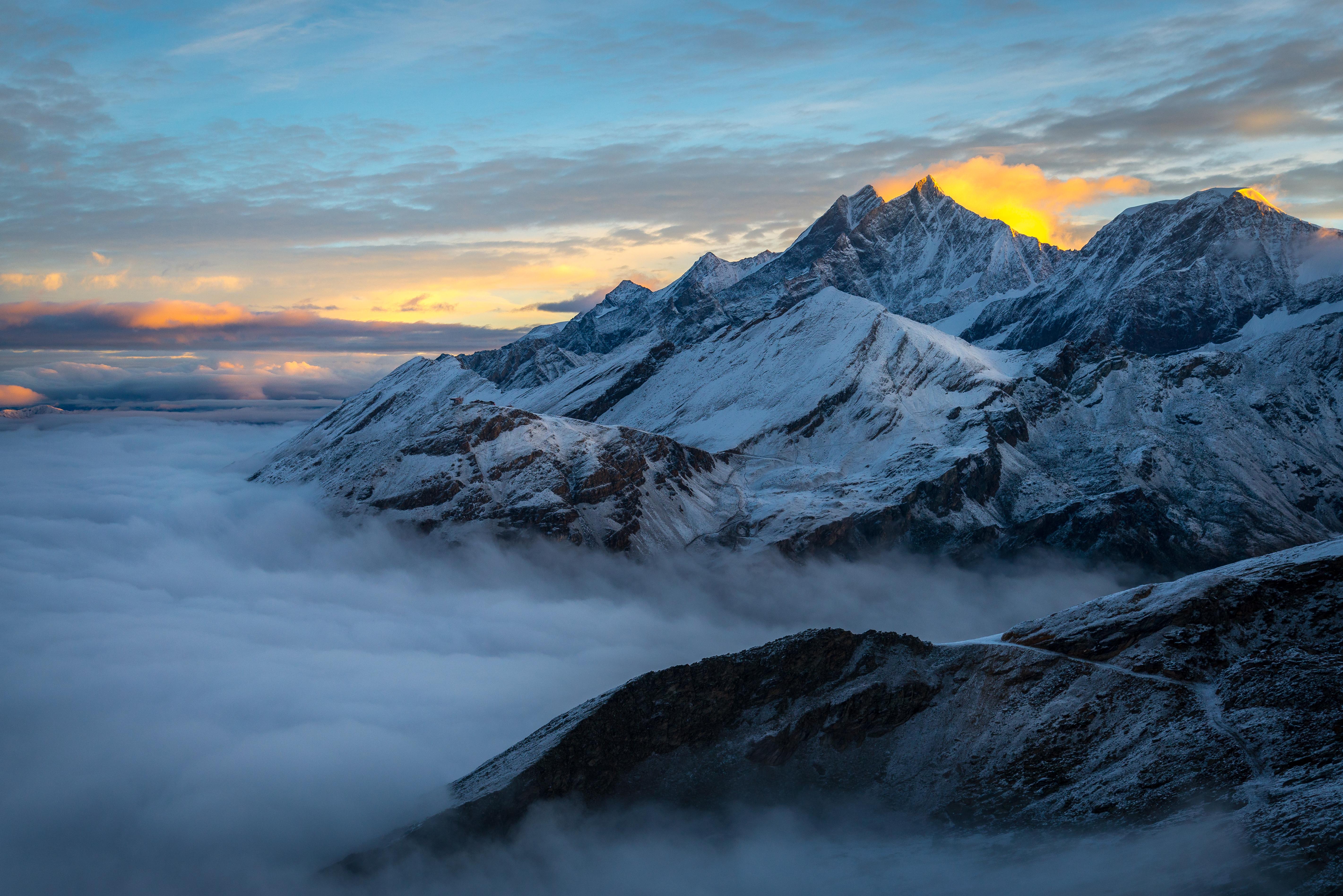 5683x3794 4K Alps Mountain Wallpaper and Background Image