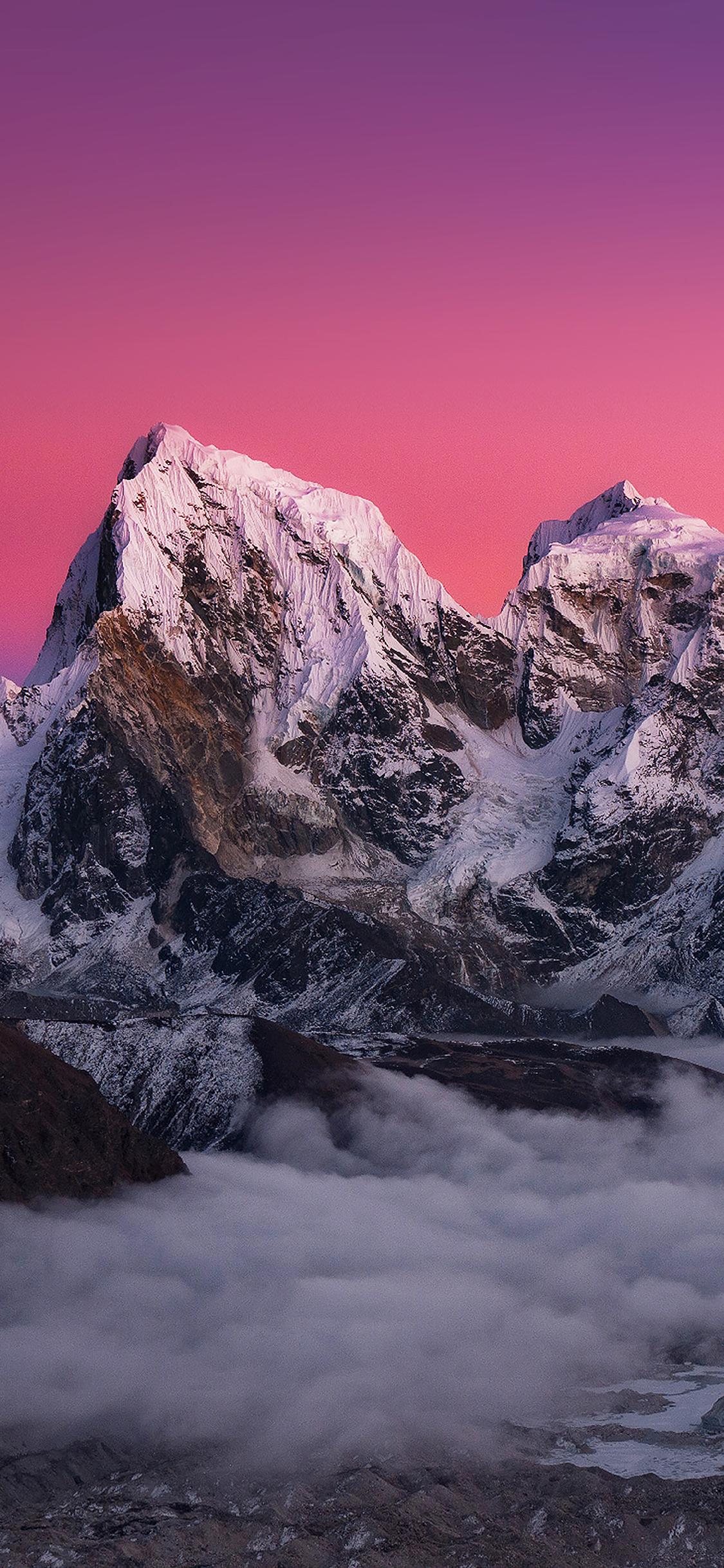 1125x2436 iPhoneXpapers red sun mountain