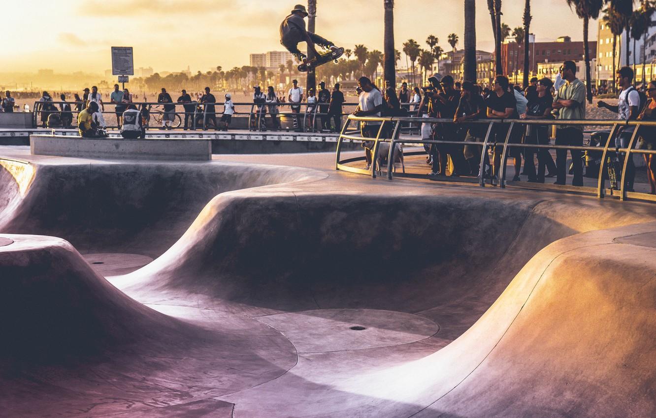1332x850 Wallpaper sport, USA, United States, Los Angeles, California, people, Venice Beach, America, attraction, United States of America, skate park, activity image for desktop, section город