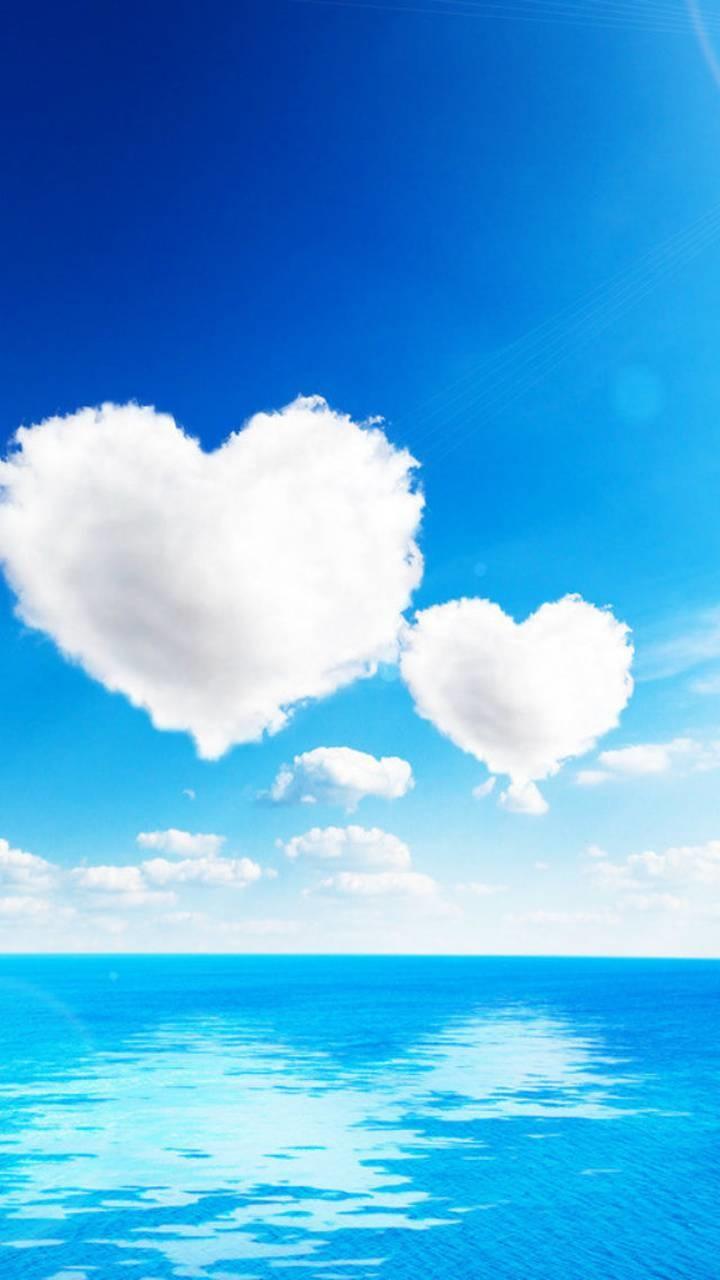 720x1280 Wallpaper / Artistic Heart Phone Wallpaper, Love, Cloud, Ocean, 720x1280 free download