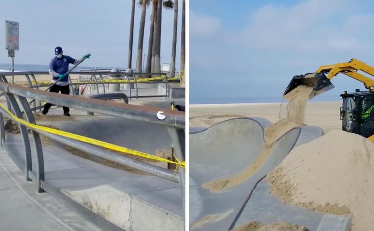 1200x742 Venice Skate Park Filled With Sand! Venice!