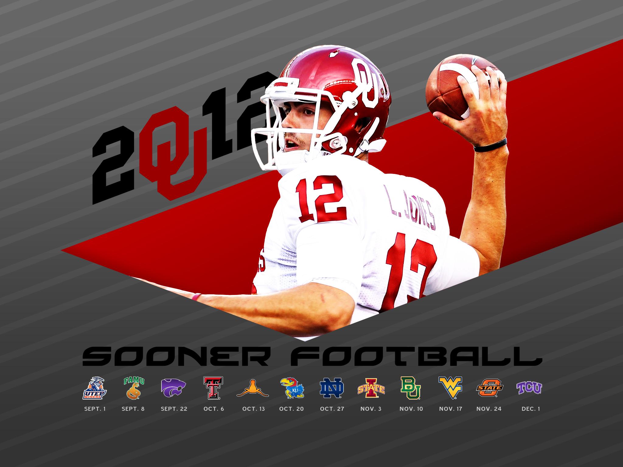 2019 Oklahoma Football Schedule: Downloadable Wallpaper