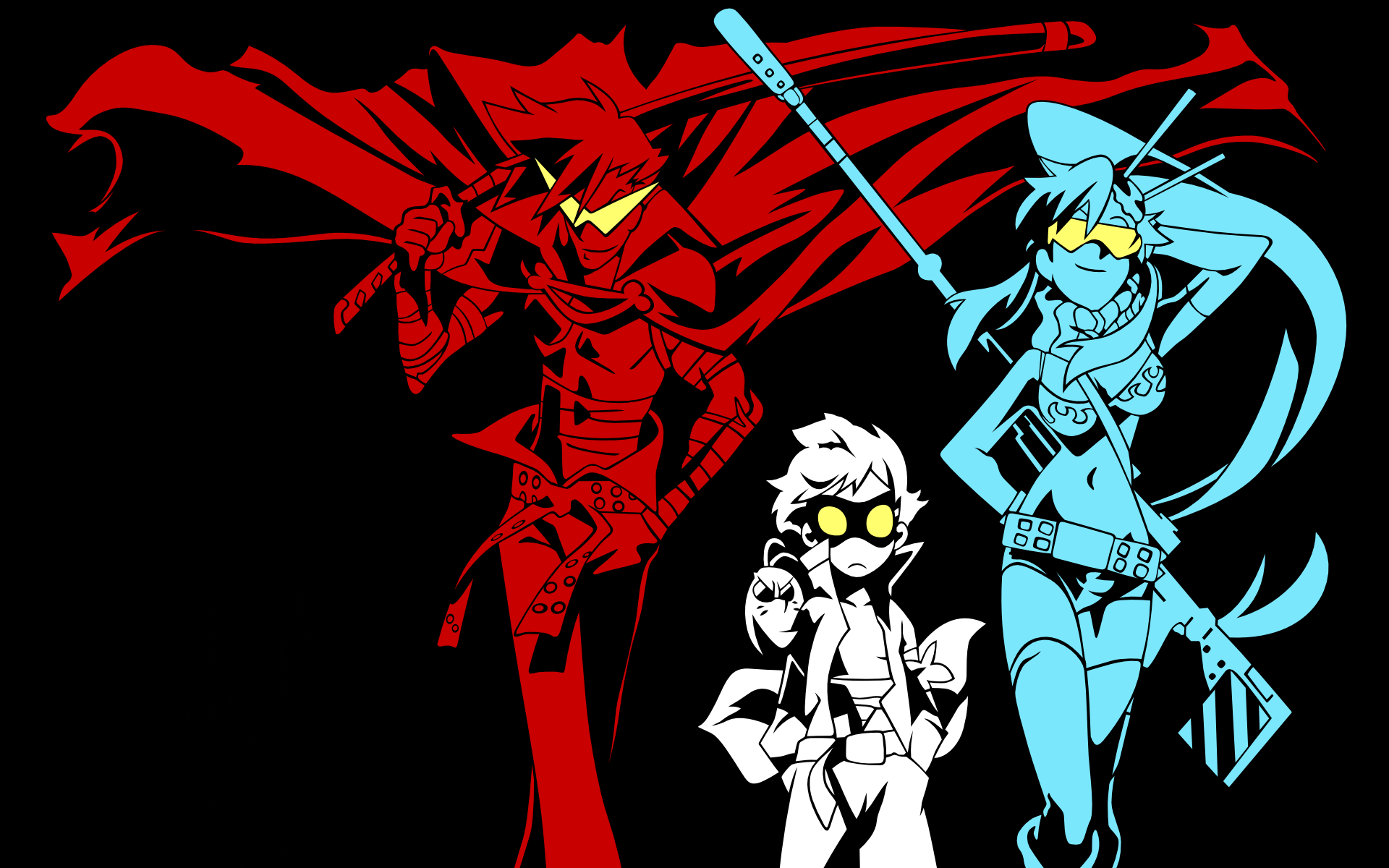 1920x1200 Simon, Littner Yoko, anime, anime girls, Kamina, Tengen Toppa Gurren Lagann, simple background Gallery HD Wallpaper