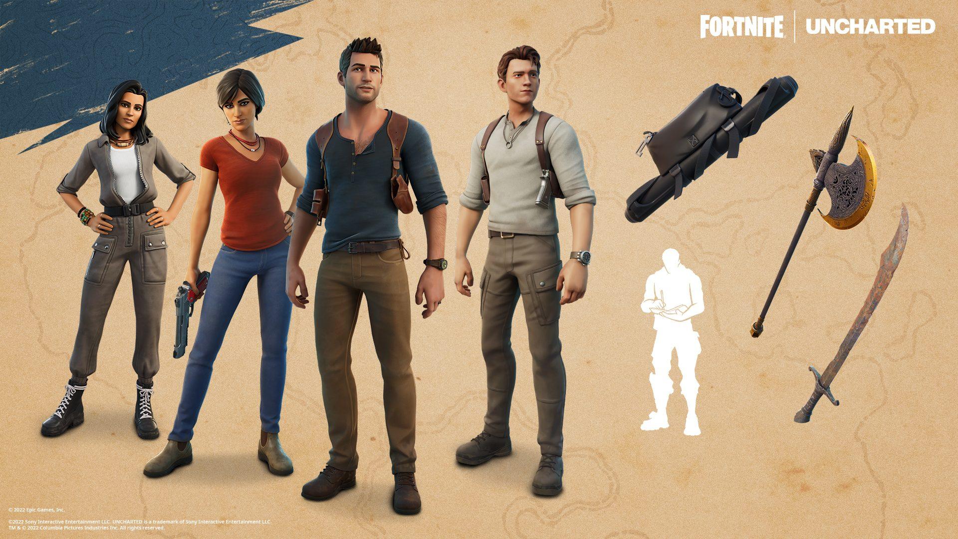 1920x1080 Find your Fortune on the Fortnite Island with Nathan Drake and Chloe Frazer from the Uncharted Series