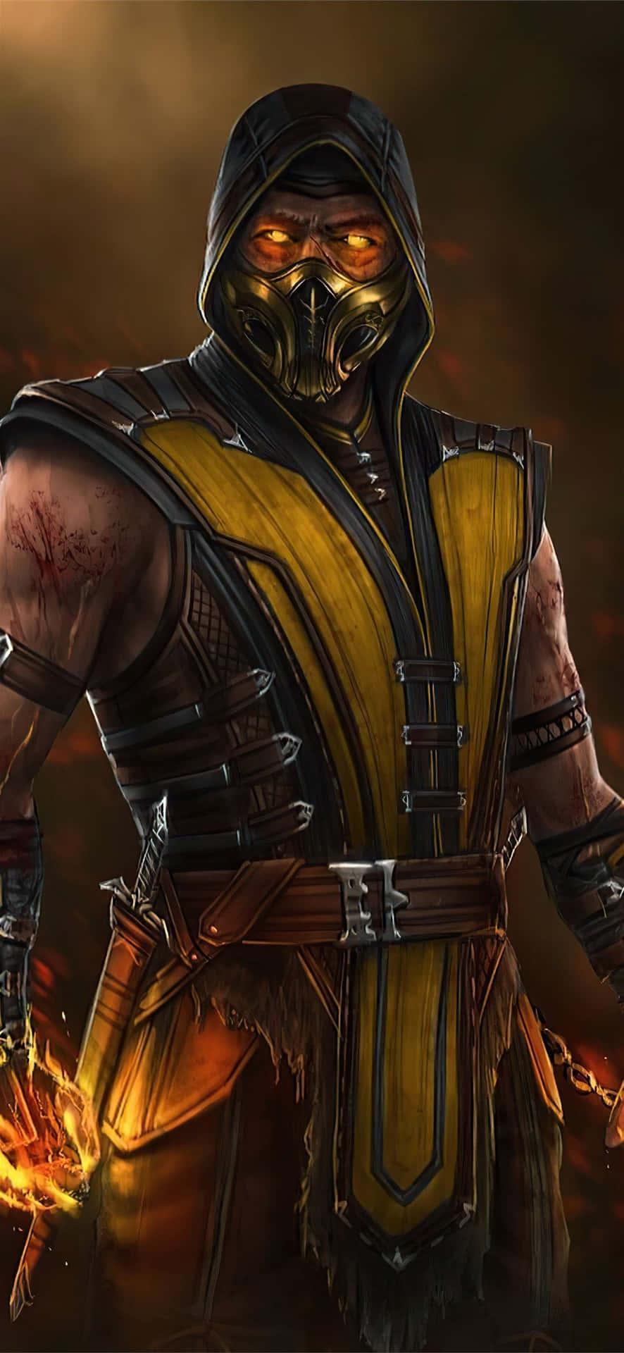 886x1920 Download Mortal Kombat Scorpion Wallpaper