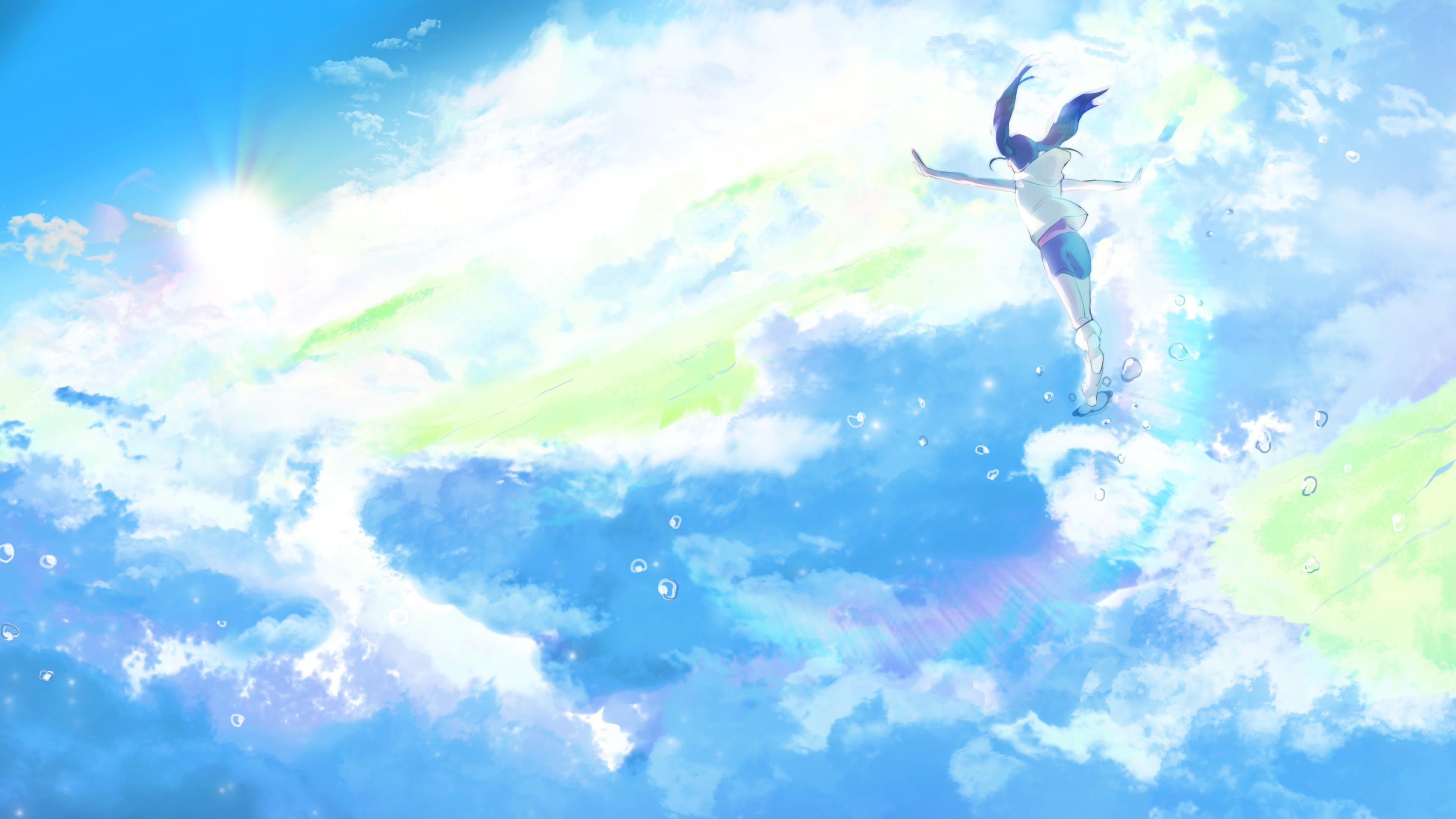 3840x2160 Weathering With You, Sky, Clouds, 4K Gallery HD Wallpaper