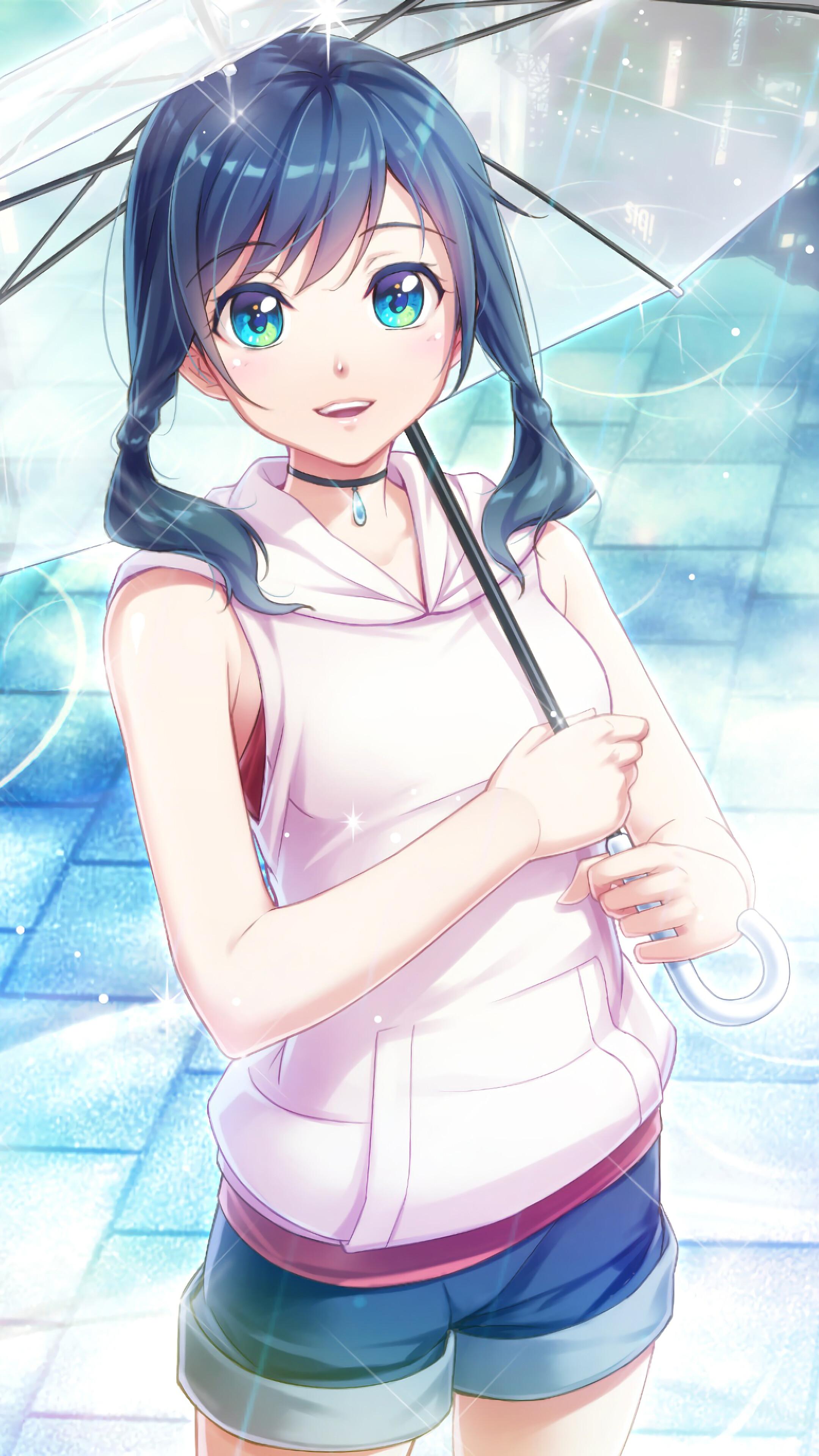 2160x3840 Weathering With You, Hina Amano, Raining, 4k Gallery HD Wallpaper