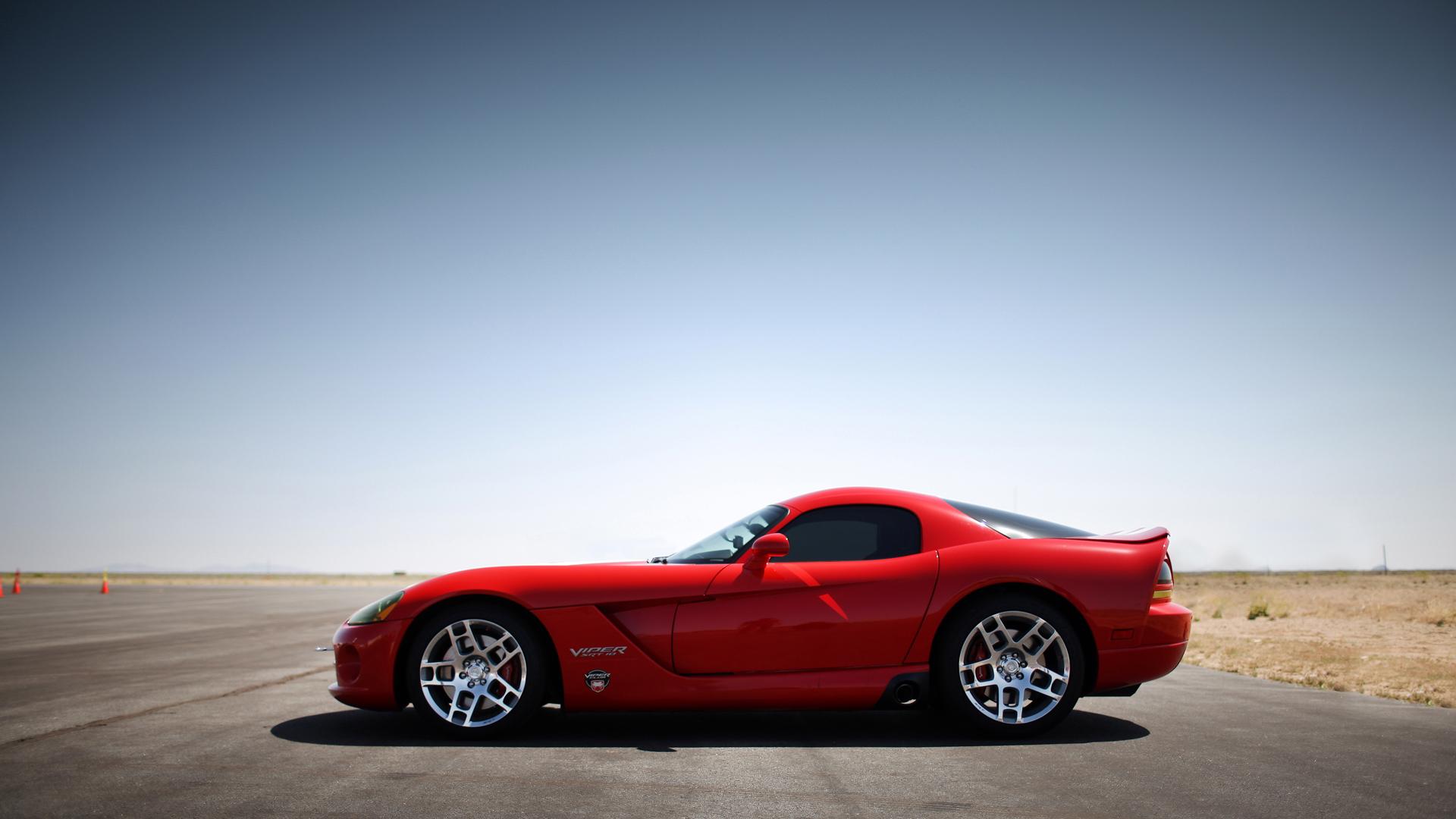 Dodge Viper черный 4k