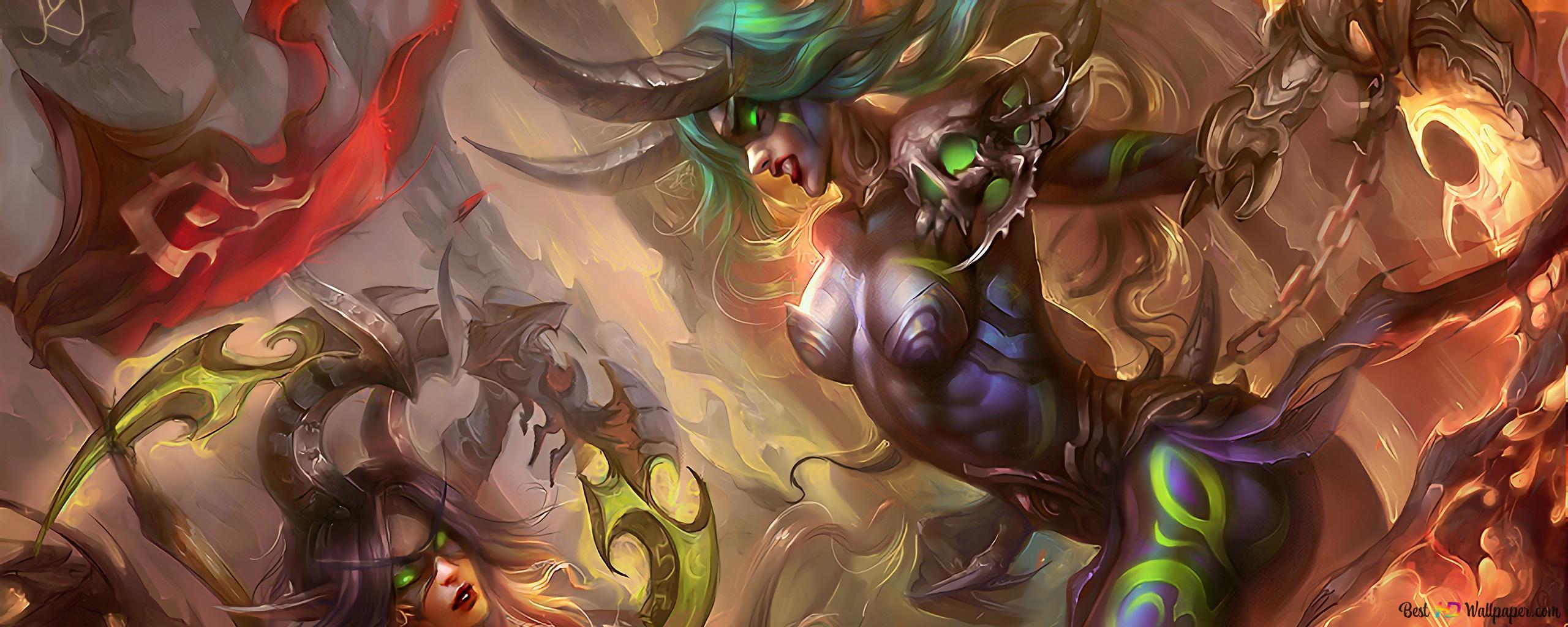 2560x1024 World of Warcraft (WOW) Hunters 4K wallpaper download