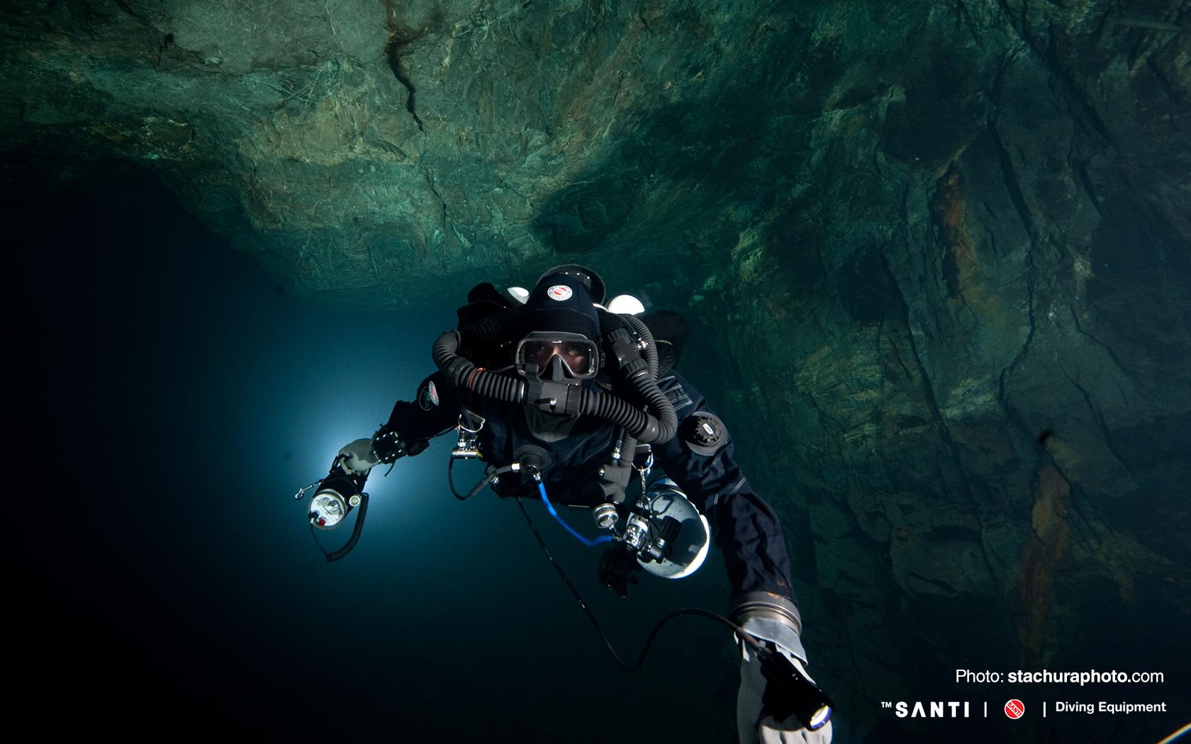 1680x1050 SANTI. Diving Equipment. Drysuits, Under suits, Heating System, Ladies First, Afterdive