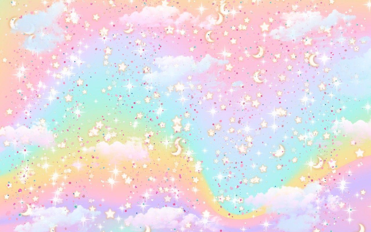 1280x800 Pastel rainbow cute aesthetic desktop background wallpaper. Cute desktop wallpaper, Pastel rainbow aesthetic, Pastel aesthetic