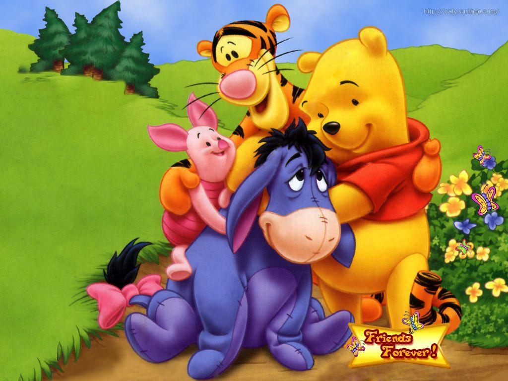 1024x768 Cartoon Friendship Wallpaper