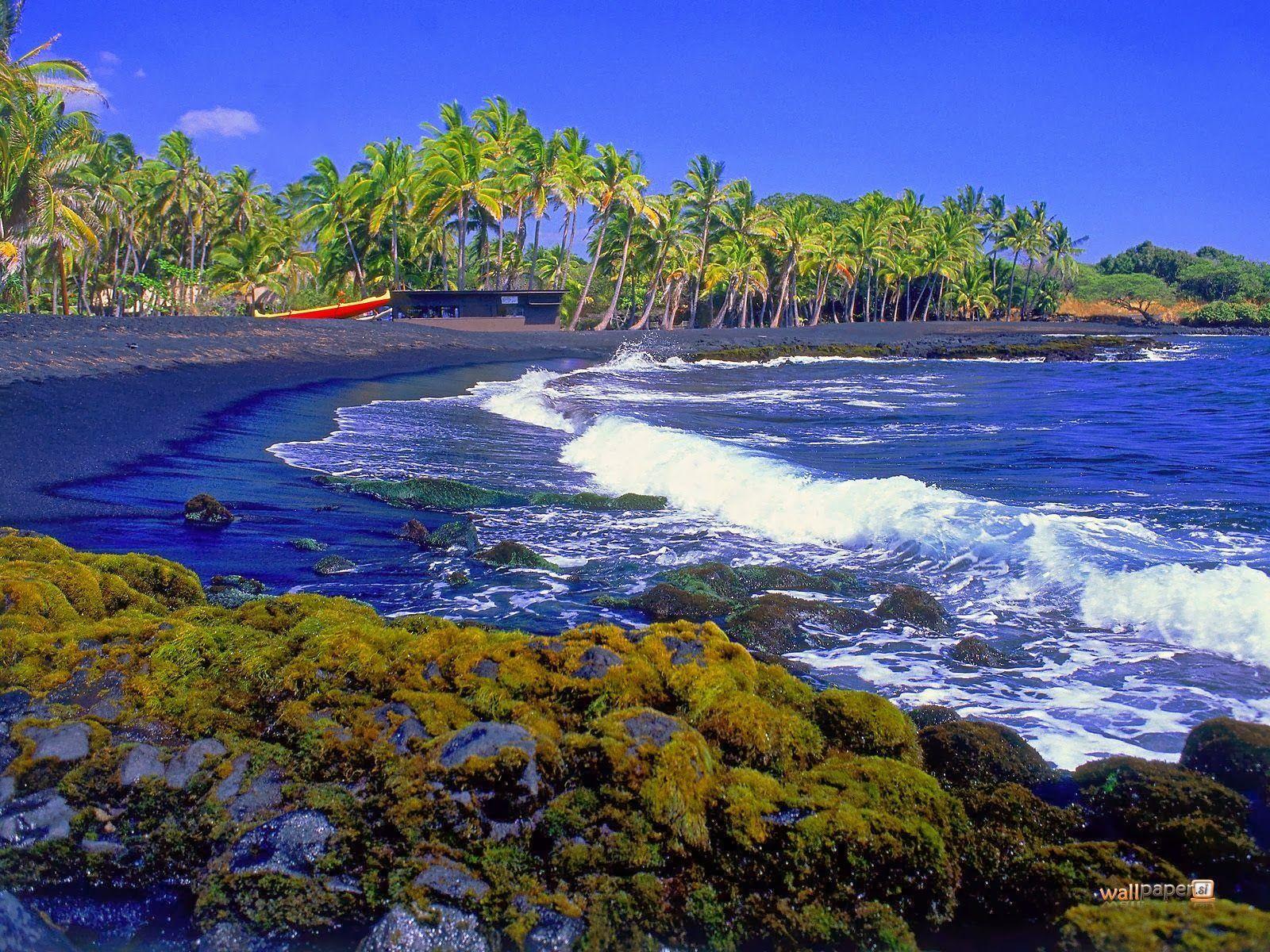 1600x1200 Hawaiian island view wallpaper