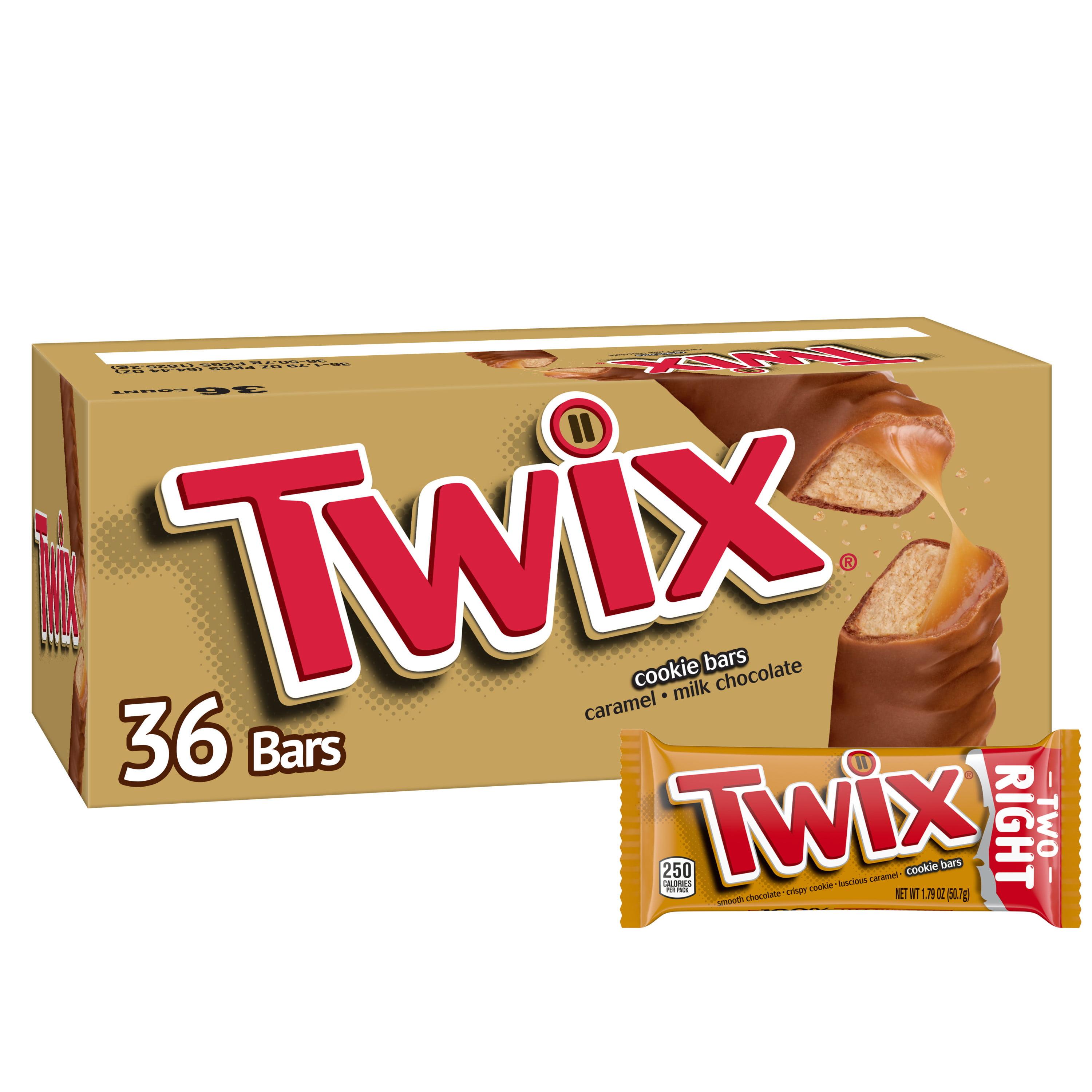3000x3000 Twix Caramel Cookie Chocolate Candy Bars.79 oz., 36 ct. Bulk Pack