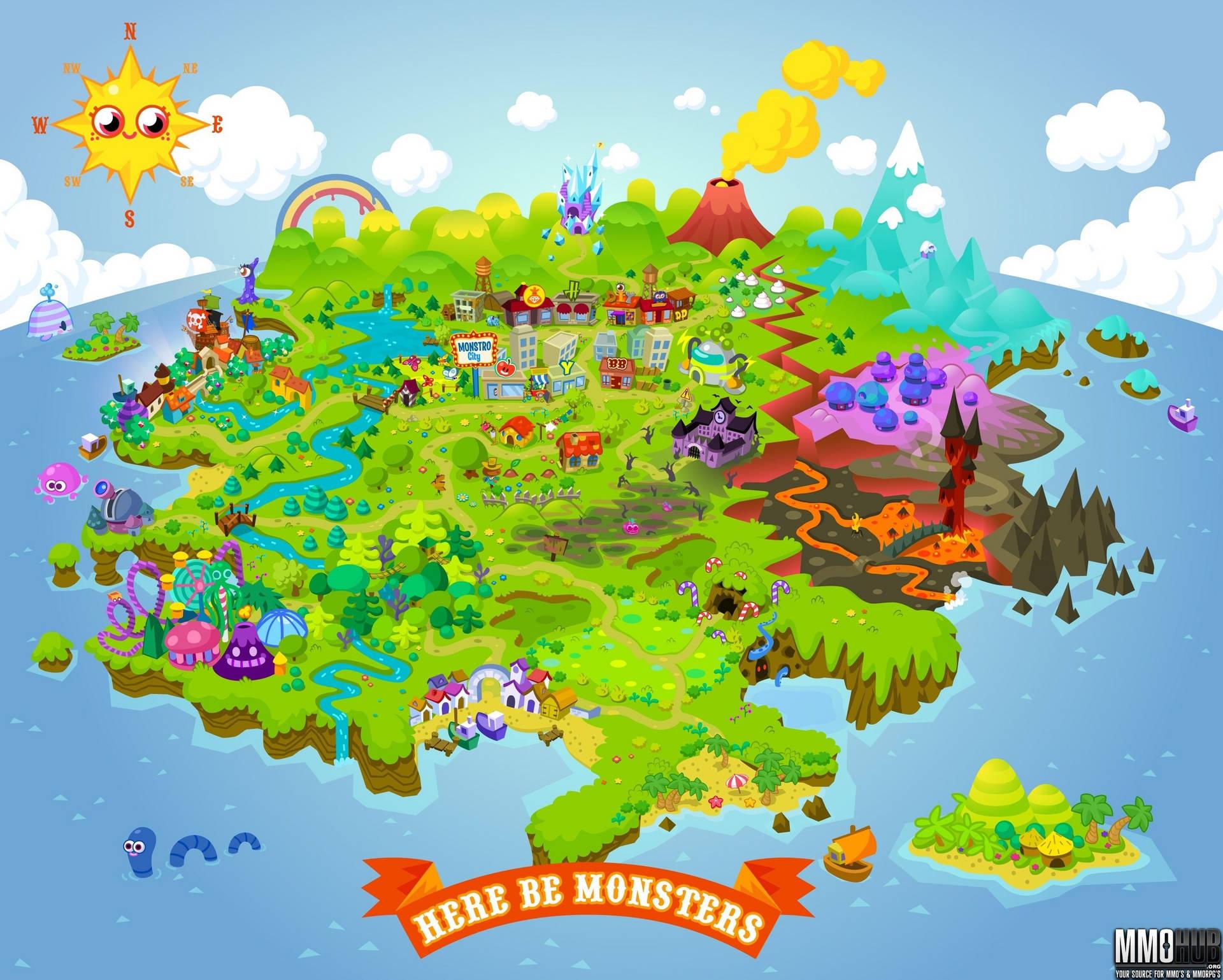 1920x1538 Download Moshi Monsters Land Wallpaper