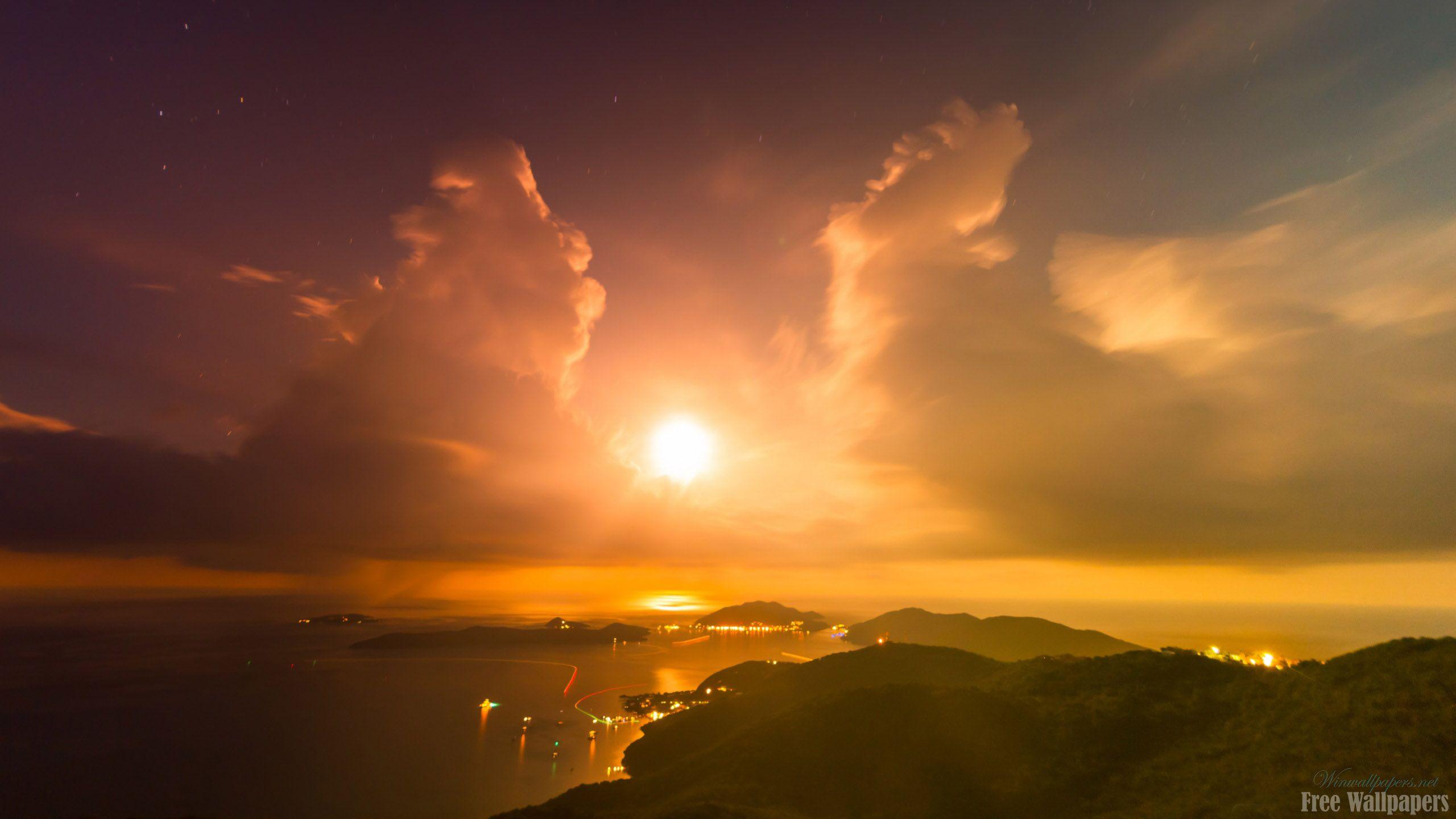 2560x1440 Island Background. HD Windows Wallpaper