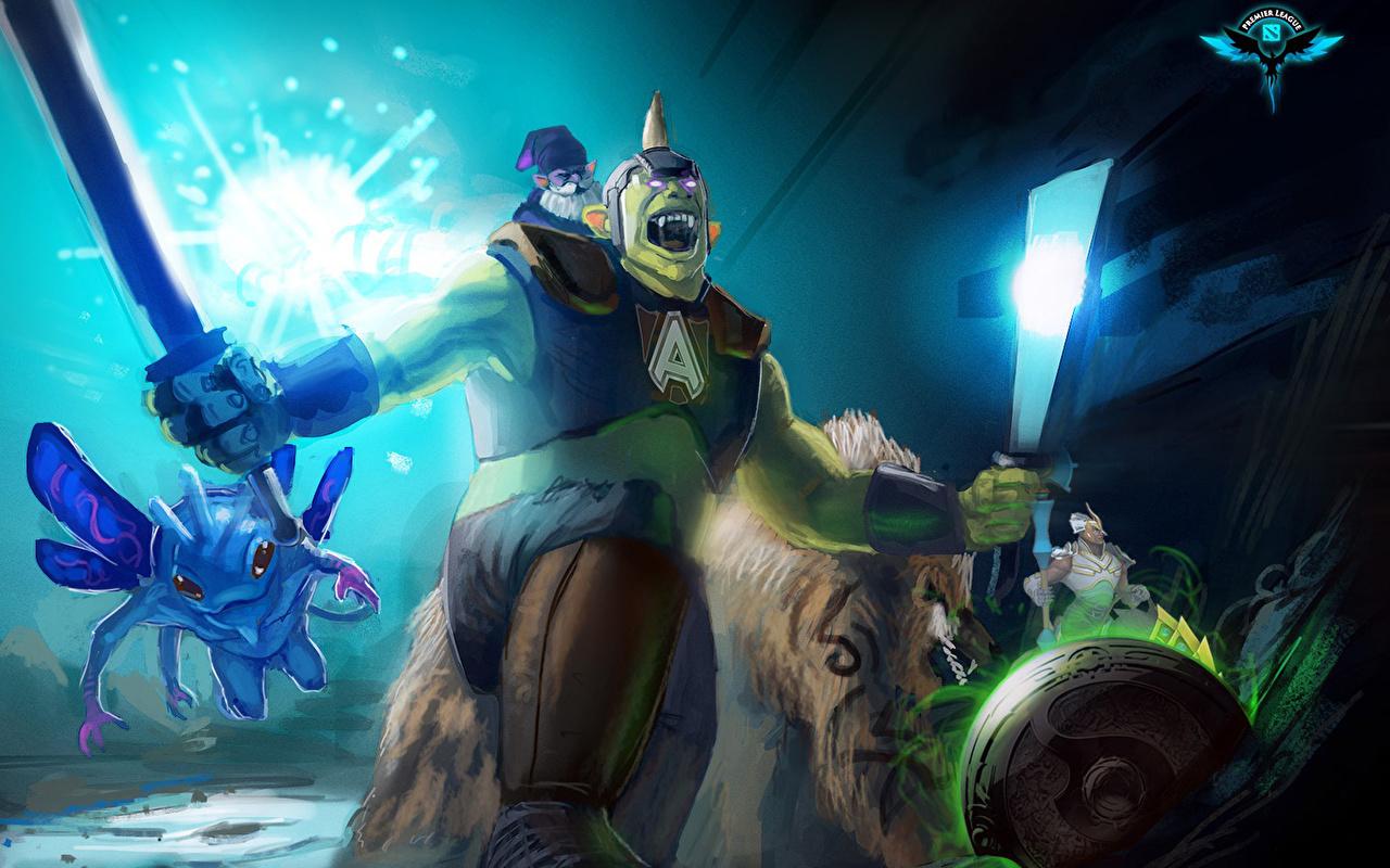 1280x800 Image DOTA 2 Puck Alchemist IO Guardian Wisp sorcery monster warrior