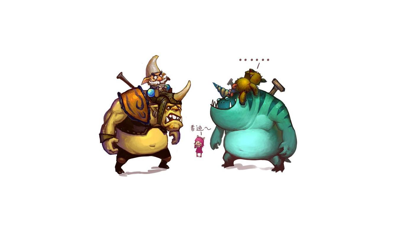 1332x850 Wallpaper Dota League Of Legends, Annie, Tidehunter, Alchemist image for desktop, section игры