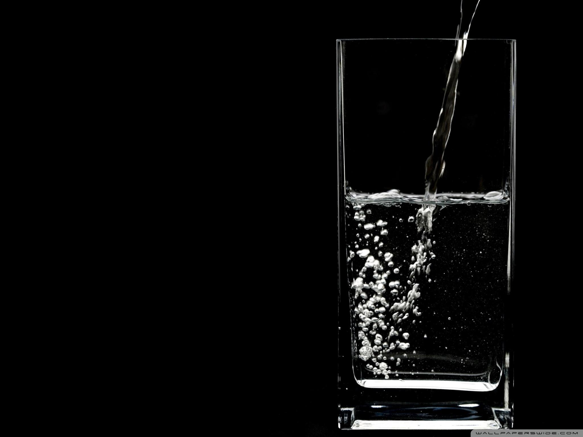 2048x1536 Glass Of Water Half Full Ultra HD Desktop Background Wallpaper for : Tablet