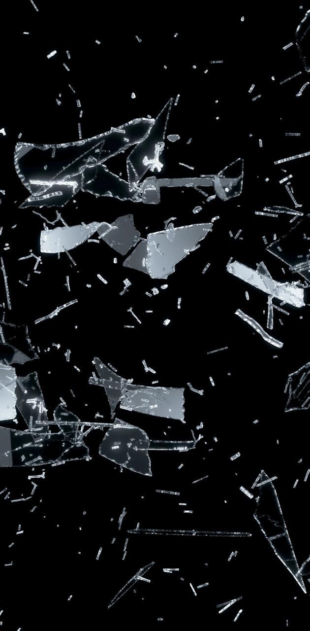 630x1280 4K Broken Glass wallpaper
