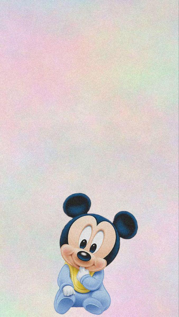 677x1200 Mickey Mouse Disney Aesthetic Wallpaper : Pastel Background Wallpaper