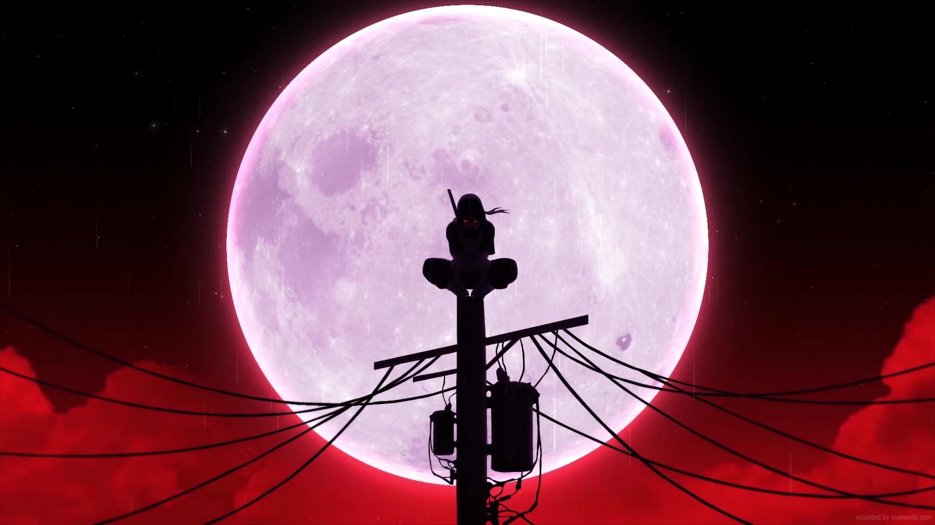 1920x1080 Itachi Uchiha Blood Moon Naruto Shippuden Live Wallpaper