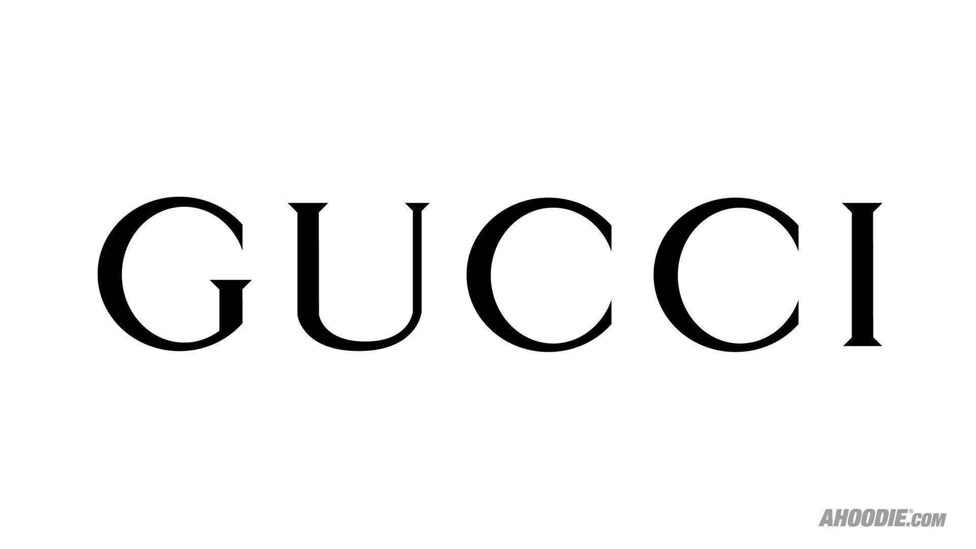 black and white gucci logo