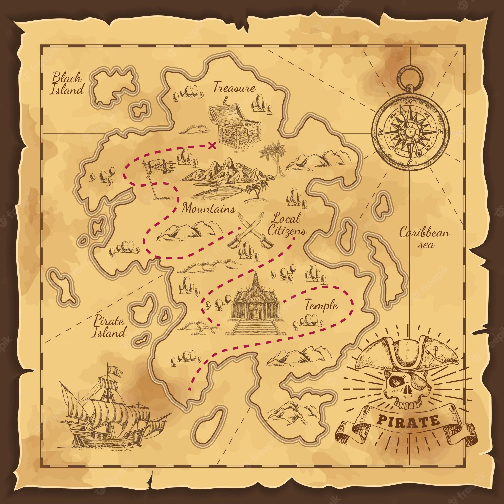 Pirate Treasure Map Wallpapers - Top Free Pirate Treasure Map ...