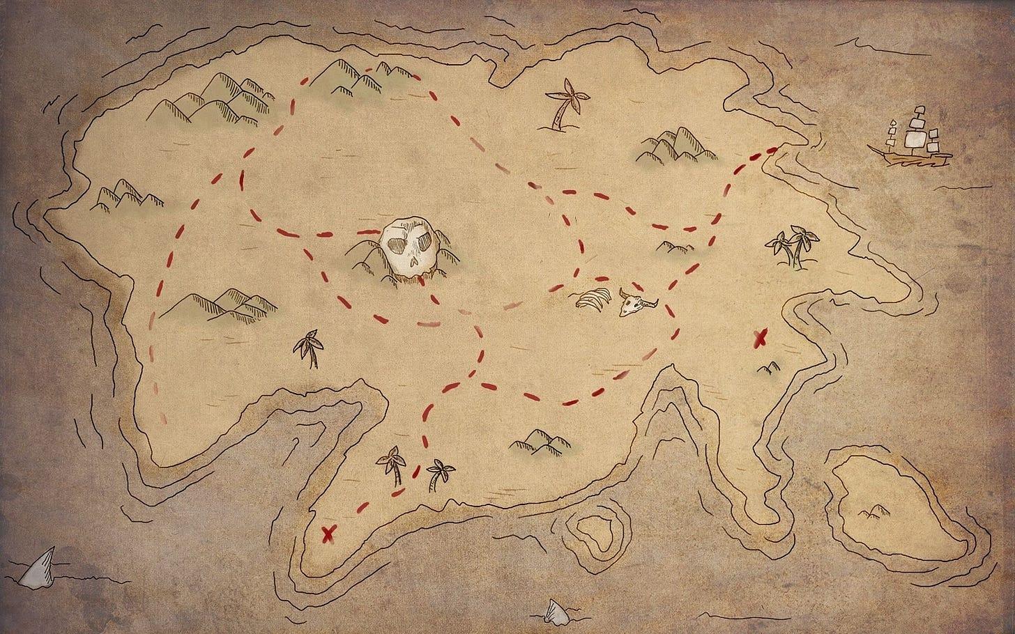 Pirate Treasure Map Wallpapers - Top Free Pirate Treasure Map ...
