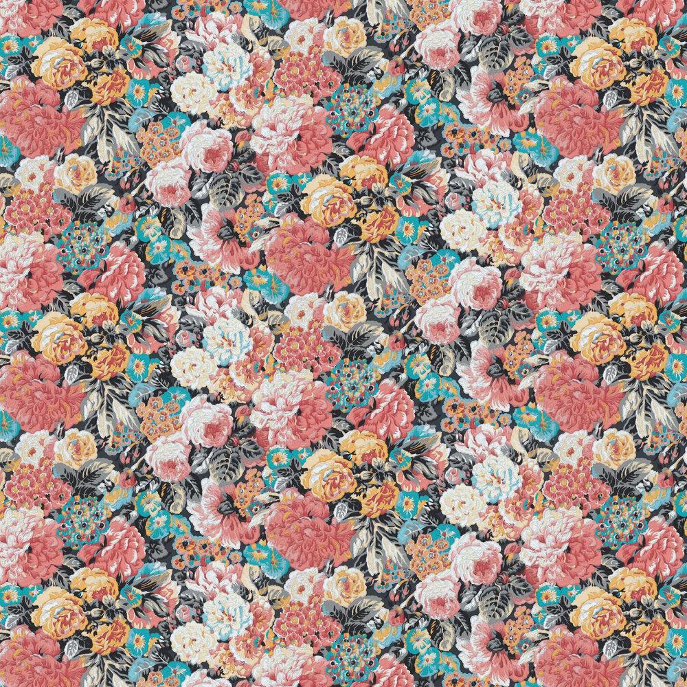 1000x1000 Rose & Peony by Sanderson / Grey : Wallpaper Direct