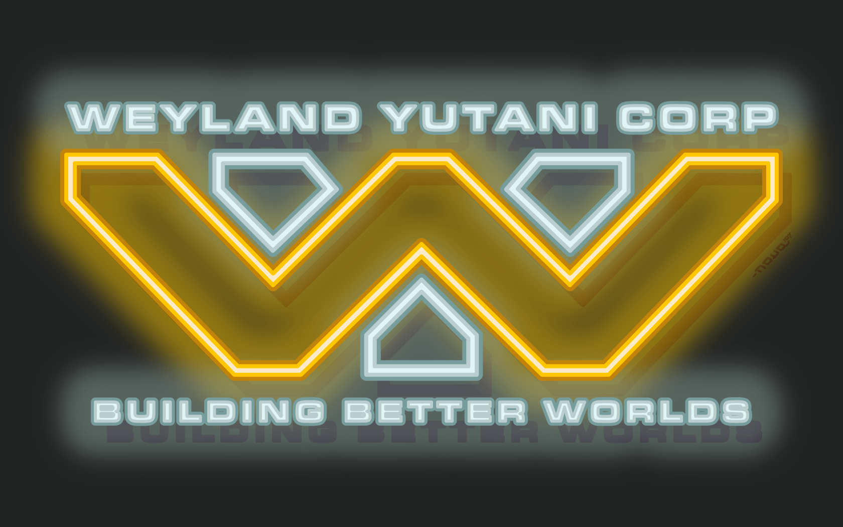 1680x1050 Weyland Yutani NEON ⋆ Marco Nova
