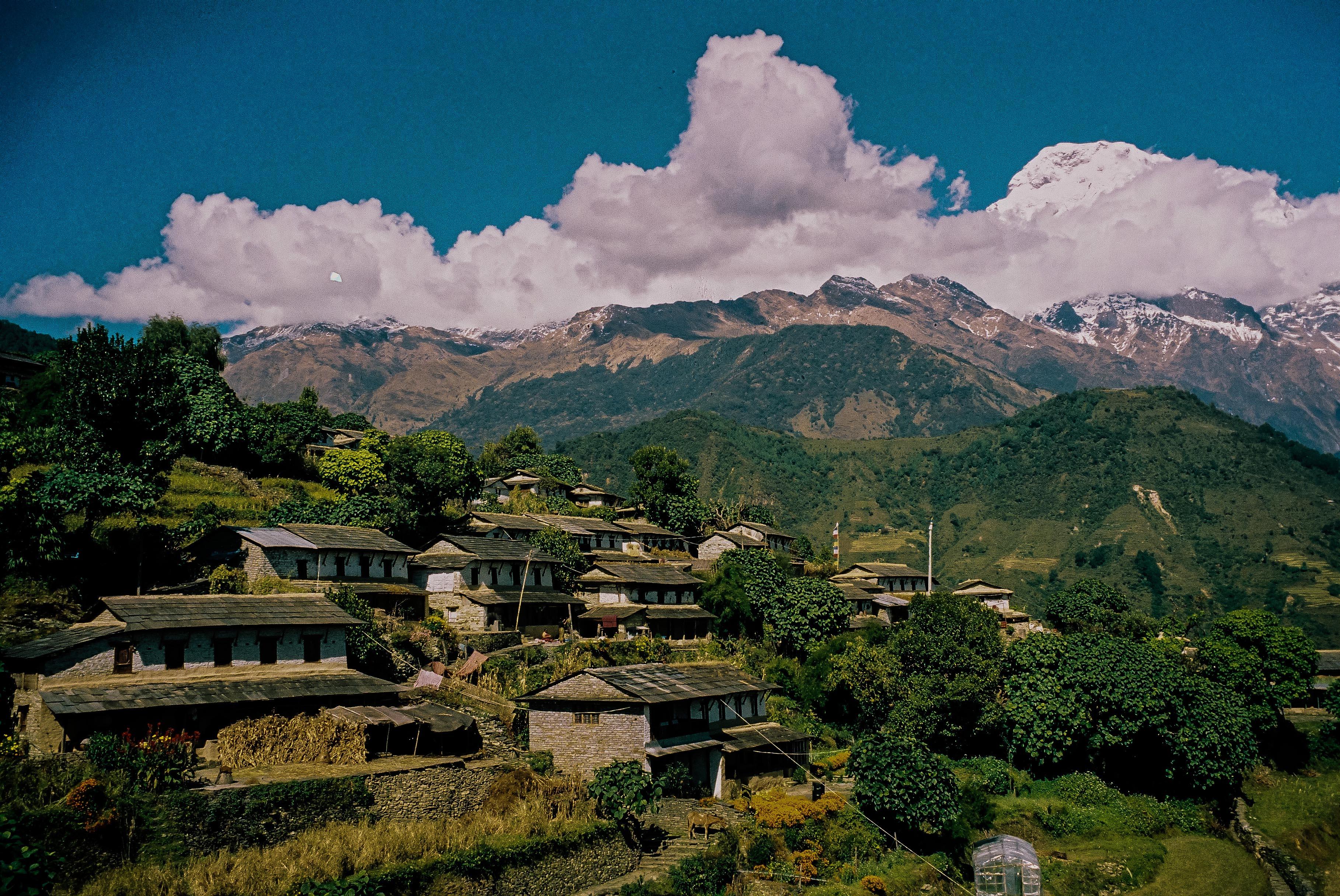 3636x2432 Free photo: Village in Nepal, Nepal, Temple