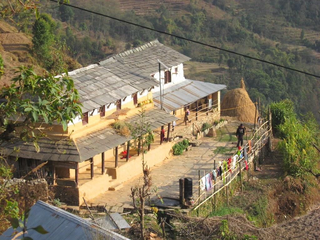 1024x768 Near Pokhara, Nepal. Houses near Bhadaure village in the Po. east med wanderer
