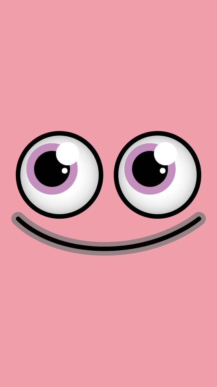 750x1334 Pink Smiley Faces wallpaper