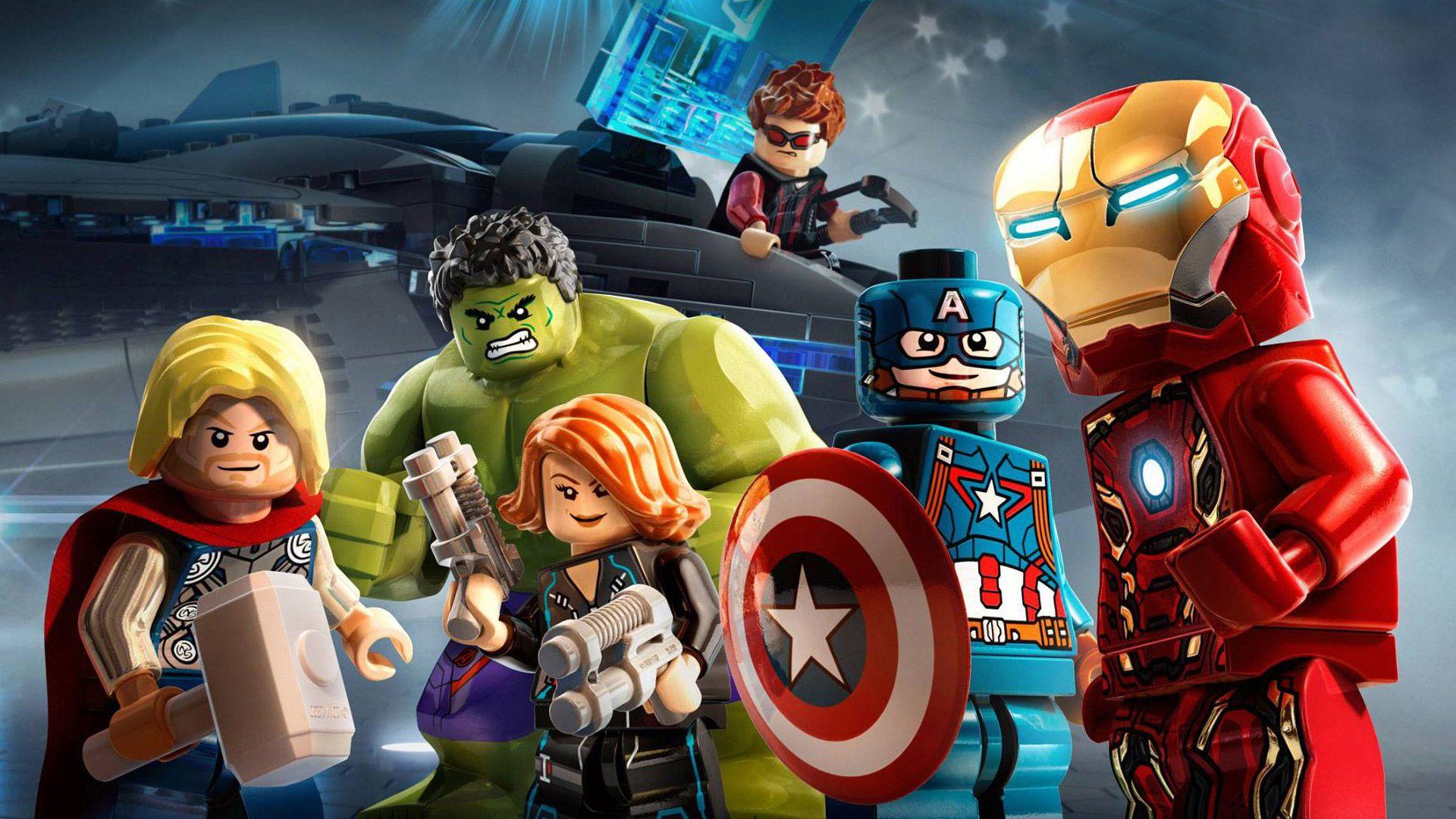 1920x1080 Iron Man Captain America Thor Avengers Marvel Comics Lego