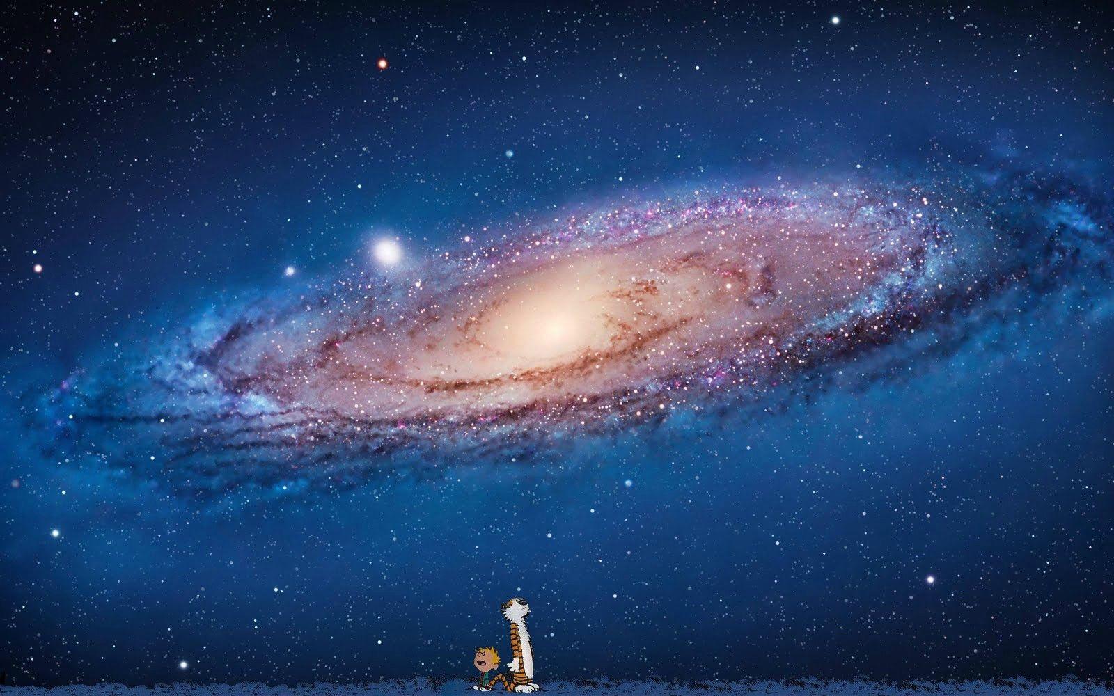 1600x1000 Calvin and Hobbes Mac Wallpaper. HD galaxy wallpaper, Andromeda galaxy, Galaxy wallpaper