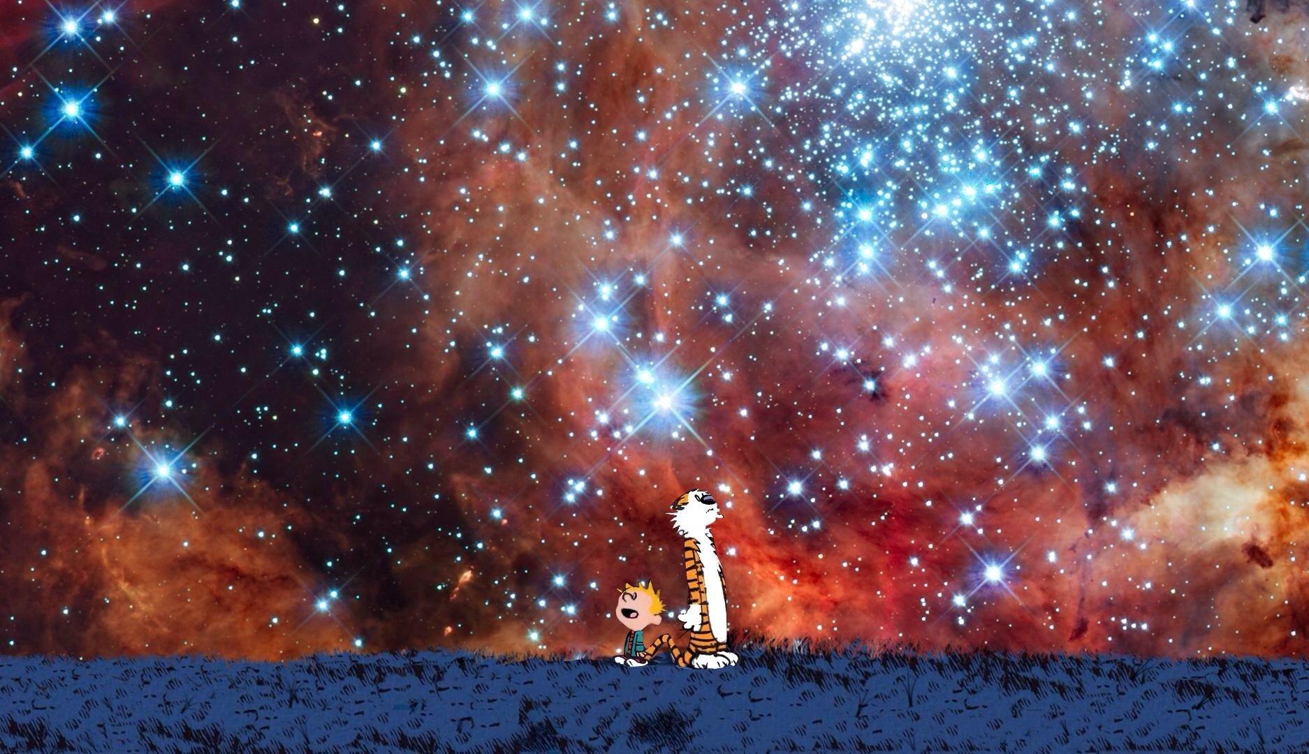 1874x1080 Calvin & Hobbes Wallpaper