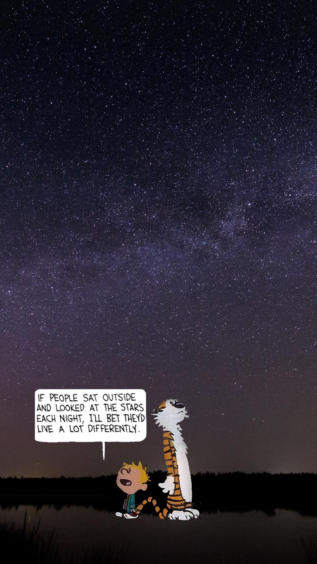 1067x1896 This Calvin and Hobbes wallpaper I made